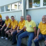 Bereit zum Abmarsch fürs Nachtessen
